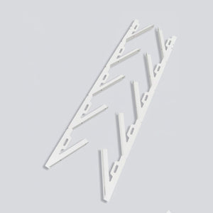 EZ Louver White Bracket Pair