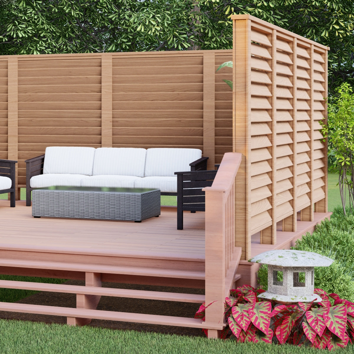1 in. x 6 in. Wood Slat