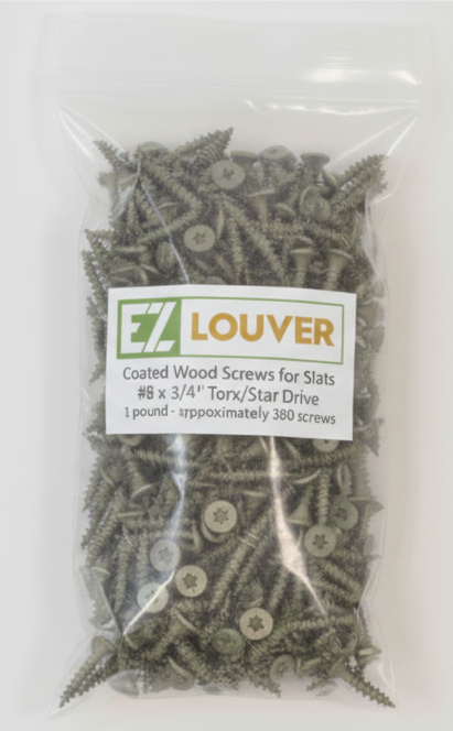 #8 x 3/4" Slat Screws (to attach slats to brackets)