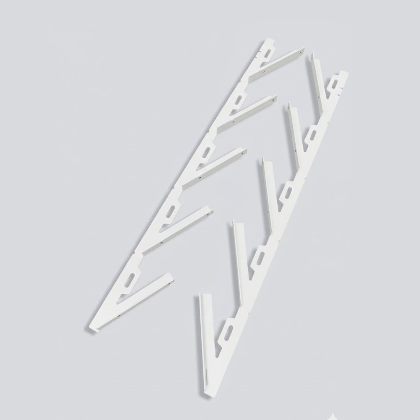 EZ Louver White Bracket Pair