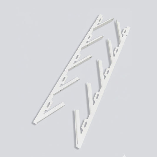 EZ Louver White Bracket Pair
